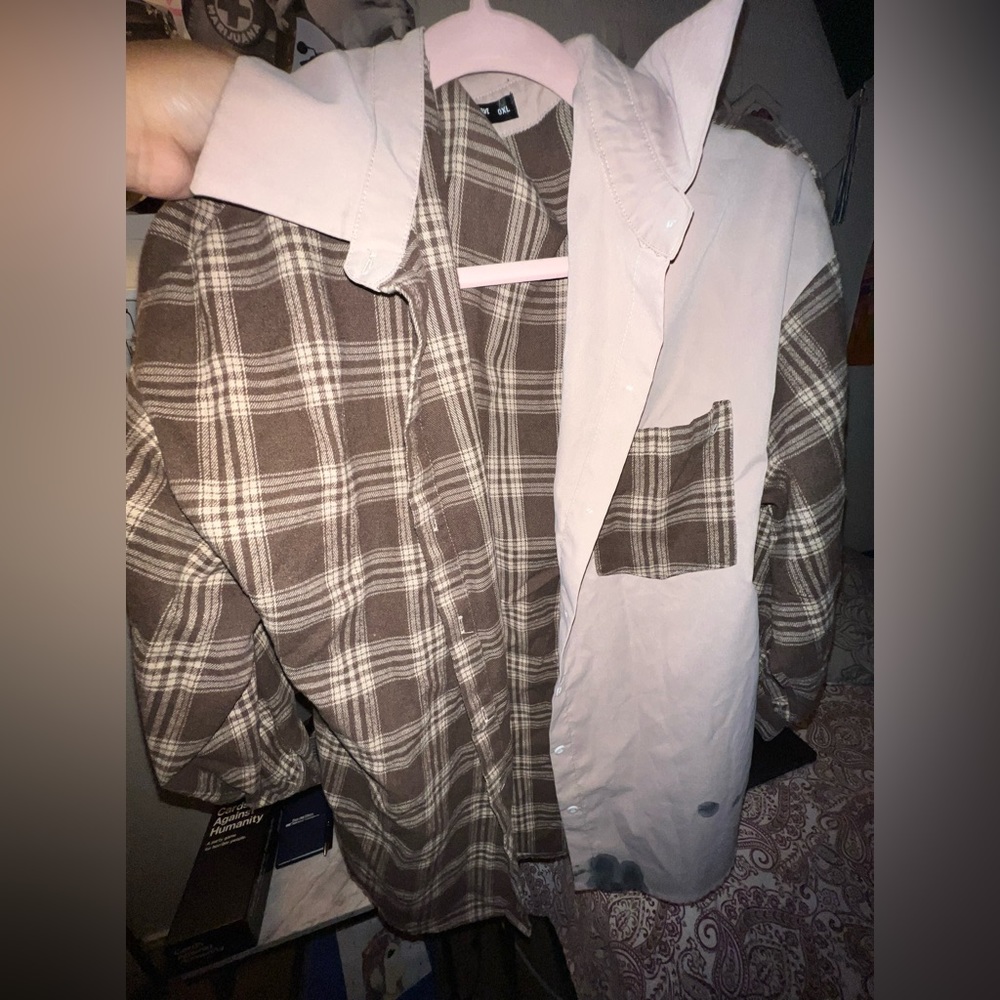Plaid Half & Half Flannel